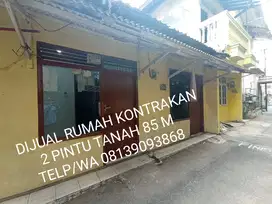DIJUAL RUMAH KONTRAKAN 2 PINTU DI JL. GONGSENG CIJANTUNG JAKARTA TIMUR