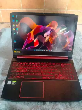 Dijual laptop Acer nitro spek gahar gaming editing design