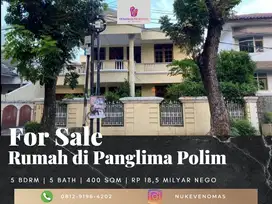 Dijual Rumah di Panglima Polim 5 Kamar Tidur