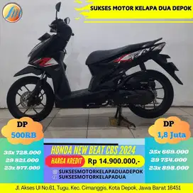 HONDA NEW BEAT CBS 2024 CASH/KREDIT DP MULAI 500RB AJA