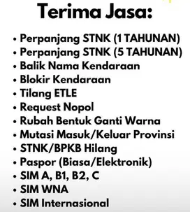 Birojasa - Terima Jasa Perpanjangan STNK