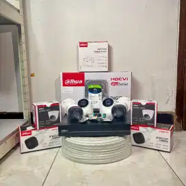 PAKET CAMERA CCTV 4 CHANNEL DAHUA,HILOOK,HIKVISION