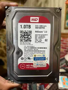 Hard Disk WD RED 1TB HDD NAS Desktop Health Sentinel 100%