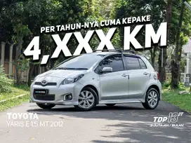 FREE E-TOLL 1 JUTA TOYOTA YARIS 1.5 E MT 2012 SILVER MANUAL MOBCARS