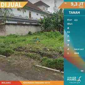 Dijual Tanah Kavling di Perumaha Soekarno Hatta Malang Siap Bangun