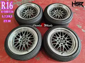 Jual veleg + ban bbs lm hsr r16 4x100 4x114,3 avanza xenia jazz yaris