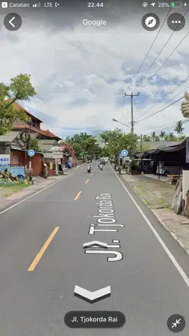 Dijual tanah plus bangunan jl utama peliatan Ubud Gianyar Bali