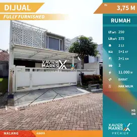 X061 Rumah Mewah dan Modern Full Furnished di Telaga Golf Araya,Malang