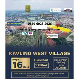 Dijual Kavling Hunian West Village Unit Langka Lokasi Bsdcity Termurah