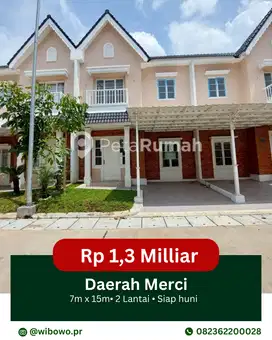 DIJUAL VILLA JALAN MERCI RAYA KOMPLEK MEDAN RESORT CITY