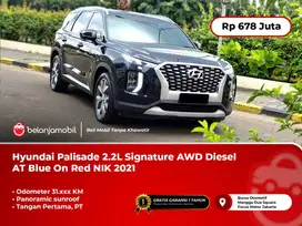 Hyundai Palisade 2.2L Signature AWD Diesel AT Blue On Red 2021/2022