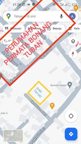 Tanah Murah di Perbon Tuban