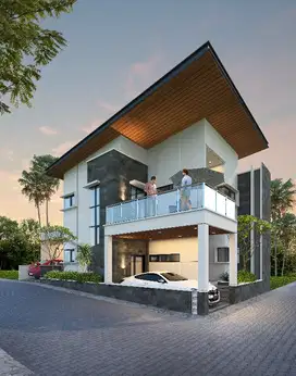 dijual rumah Villa Sudah ada kolam renang daerah BNS