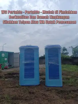 Toilet Fiberglass, Toilet Portable, Toilet Konser Toilet Darurat Toile