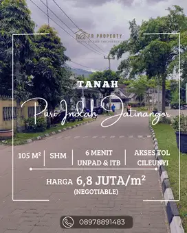 Tanah Kost Jatinangor SHM 6 Menit UNPAD & ITB