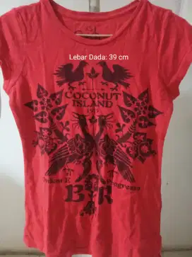 jual preloved kaos merah