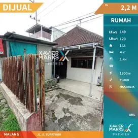 Dijual Rumah Hitung Tanah Poros Jalan S Supriadi Malang