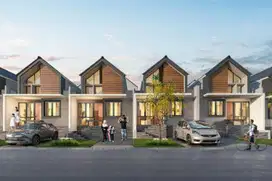 Rumah dengan ceiling tinggi Cluster Spring valley di sentul Bogor