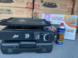 Ready paket kompor portabel+ korean gril+ gas kaleng