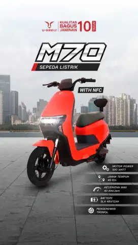 Sepeda listrik uwinfly M70