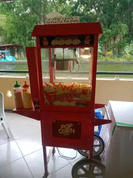Sewa mesin popcorn, cotton candy, coklat fountain, dll