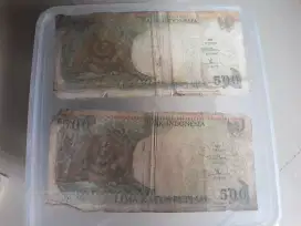 uang kertas 500 .tahun 92