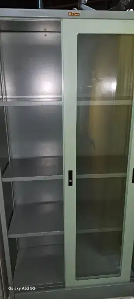 Lemari arsip kaca lion