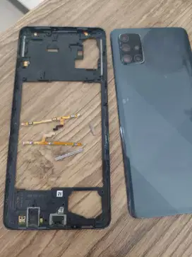 samsung A71 bezel dan backdoor hitam