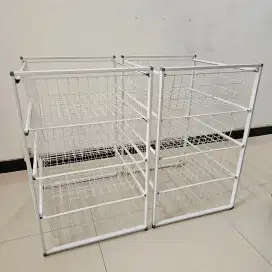 Rak Susun 4 Rangka Besi Minimalis (2 set)