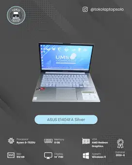 ASUS VIVOBOOK E1404FA RYZEN 5 7520U Ram 8GB SSD 512GB FHD
