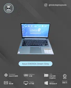 ASUS E1404GA INTEL CORE I3 N305 Ram 8GB SSD 512GB FHD
