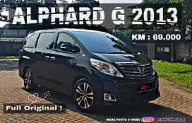 [KM69RB] TOYOTA ALPHARD G 2.4 TH 2013 MDL 14 ISTIMEWA LOW KM TERMURAH!