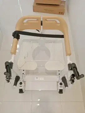 Kursi Roda Transfer Pasien BAB Transport Commode Chair Semi Hidrolik
