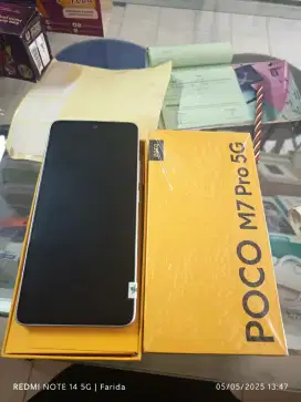 poco M7 pro 5G 8/256gb bekas fullset normal bisa TT