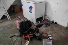 Jasa servis kulkas, freezer box, servis AC