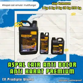 Aspal cair multifungsi , waterproof dan anti karat