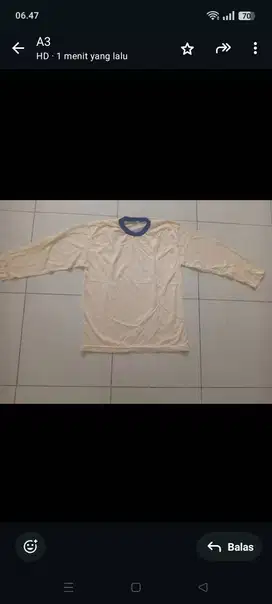 Dijual kaos atasan tipis lengan panjang tipis