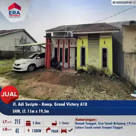 Dijual rumah tinggal type 45 dengan tanah extra luas (Adisucipto)