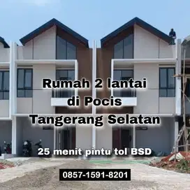 Rumah dua lantai di Pocis Serpong Tangerang Selatan