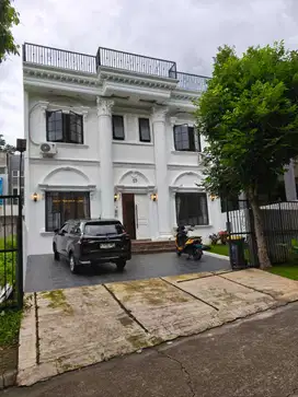 Villa sentul city bogor Jawa Barat cluster santorini kolam renang