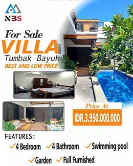 for sale villa in tumbak bayuh pererenan canggu