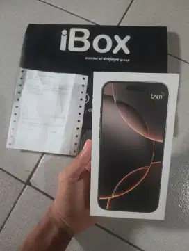 iphone 16 pro max 256GB iBox baru new segel dus resmi dessert titanium