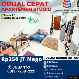 Dijual CEPAT Apartemen Studio di Pollux Habibie Batam Center