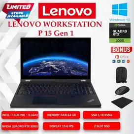 LENOVO THINKPAD P15 Gen 1 CORE i7-10850H RAM 64 GB SSD 1 TB RTX 3000