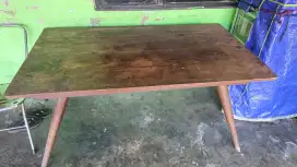 Meja makan kayu jati tua