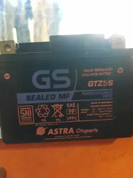 Jual aki copotan motor GS gtz5s orifinal