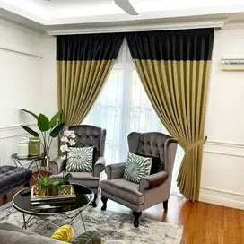 Tukang Tirai Gorden Jendela Gordyn Mewah Hordeng Model Terbaru Murah