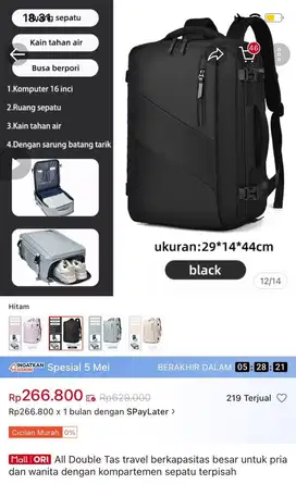 Tas Travel Pria  (All Double)
