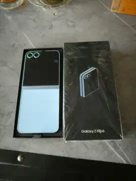 Samsung z flip 6 256gb sein like new fullset ori blue