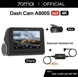 70mai Dash Cam A800s (Front+Rear Camera) + Hardwire Kit (24H Parking)